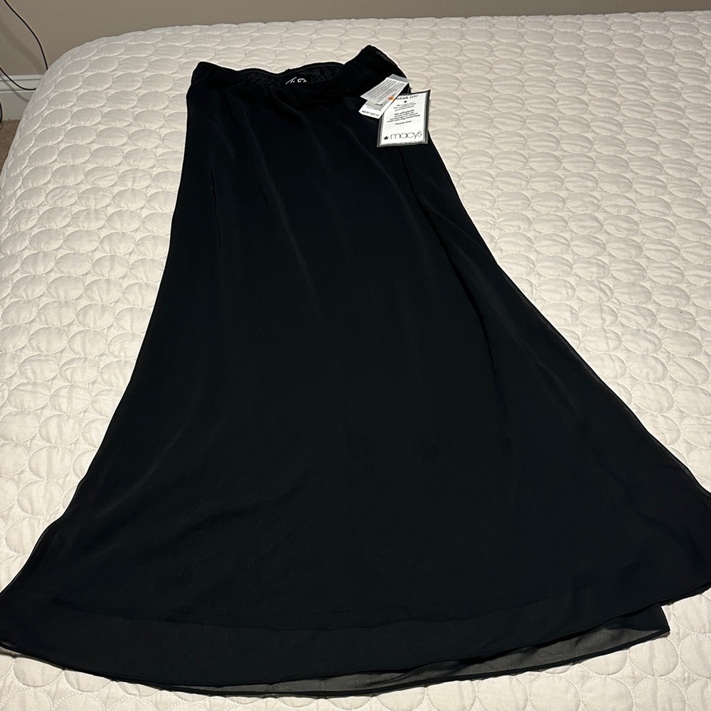Alex Evenings Black A-Line Skirt